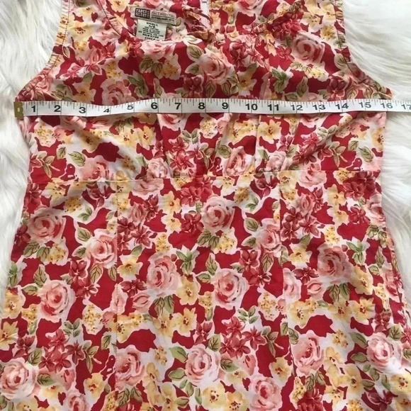 Faded Glory Red Floral Sleeveless Dress - Picture 6 of 7